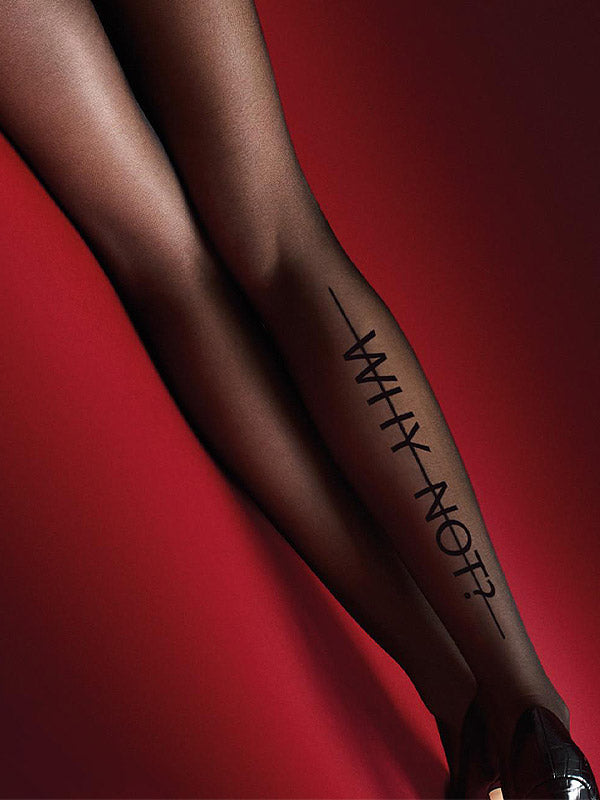 Marilyn pėdkelnės atviru tarpkoju "Hot H10 20 Den Black"