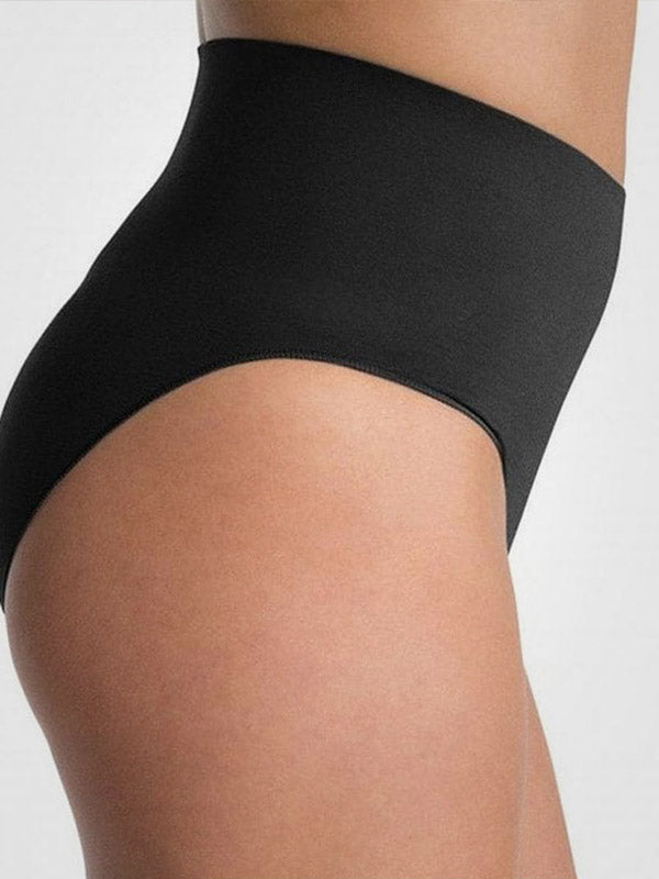 Spanx koreguojančios paaukštinto juosmens kelnaitės iš perdirbto nailono "Ecocare Black"