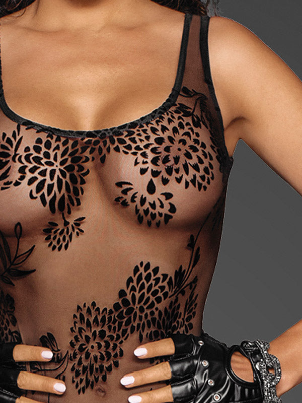 Noir Handmade perregimas triko "Simone Black"