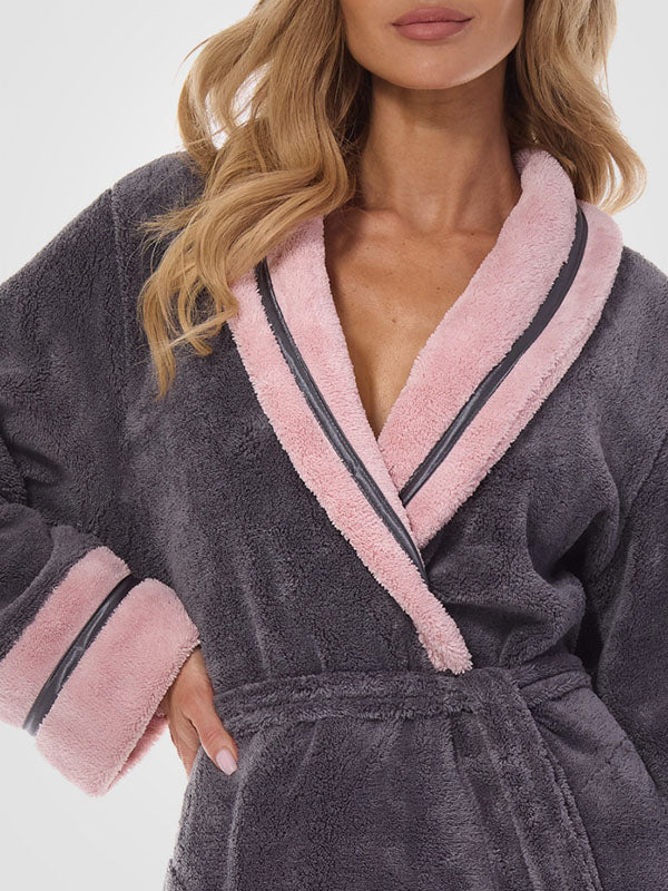 L&L ilgas chalatas "Madame Graphite - Pink"