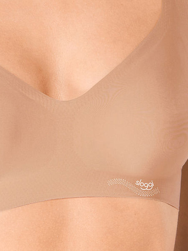 Sloggi lazeriu kirpta minkšta push up bevielė liemenėlė "Zero Feel Bralette Skin"