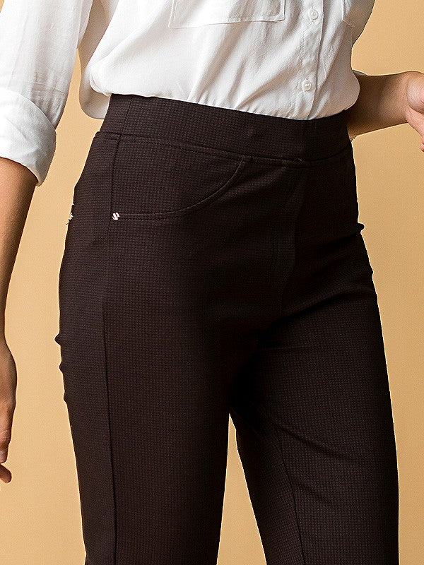 Immagine kelnės "River Black - Bordeaux Tweed"
