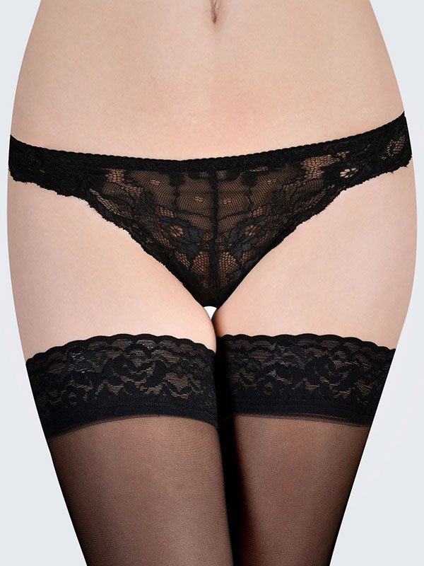 Oroblu prilipinamos kojinės "Chic Up 15 Den Black"