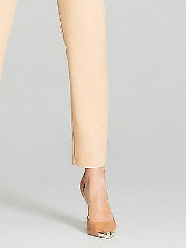 Figl aukšto juosmens kelnės "Torri Beige"