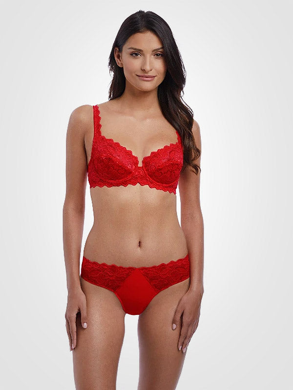 Wacoal nėriniuotos kelnaitės "Eglantine Red"