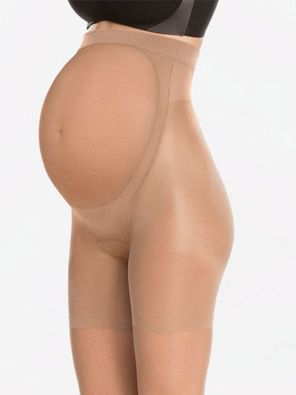 Spanx glotninančios pėdkelnės besilaukiančioms "Mama Mid-Thigh Sheer 20 Den Nude"