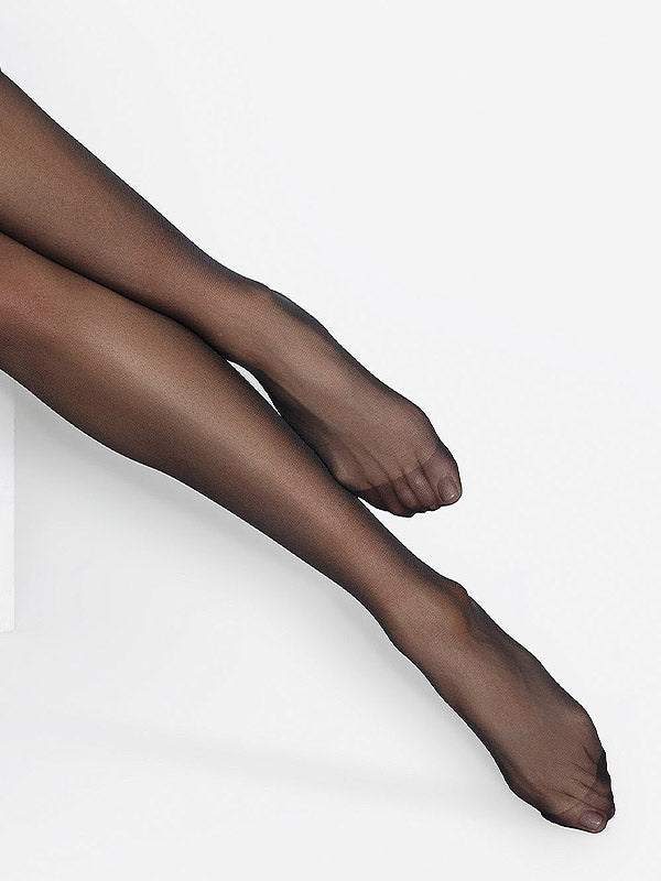 Gatta pėdkelnės su nėriniuotu silikoniniu juosmeniu "Softi Comfi 30 Den Black"
