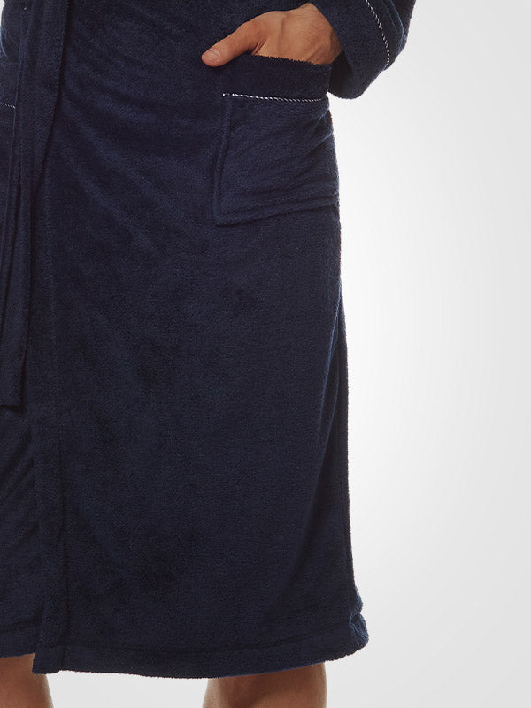 L&L vyriškas chalatas "Marine Dark Blue"