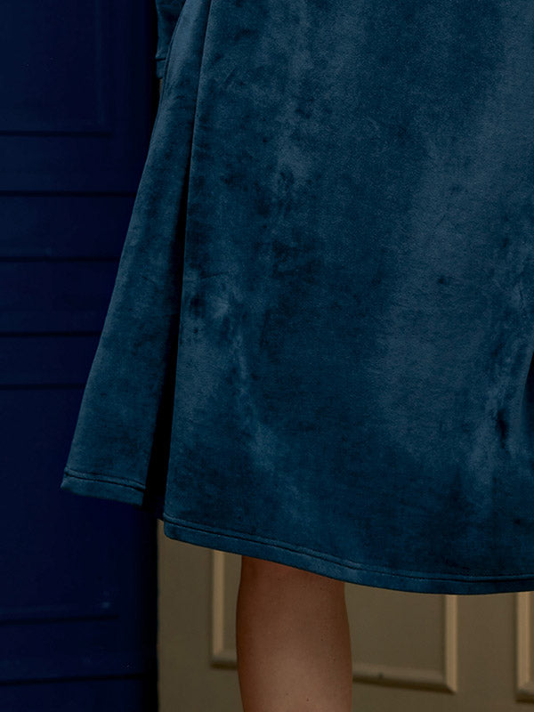 Lega medvilninė suknelė "Deima Dark Green Velour"