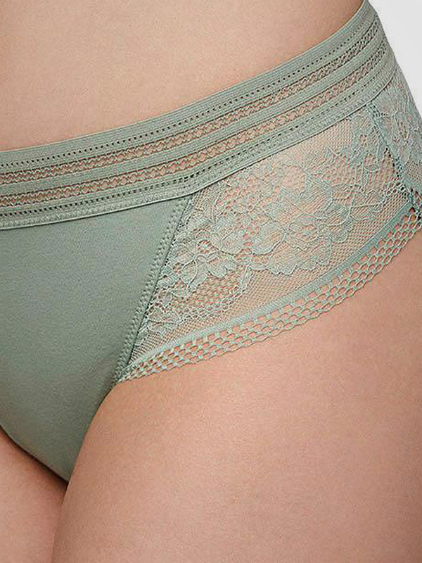 Ysabel Mora kelnaitės su nėriniais "Haley Midi Dusty Mint"