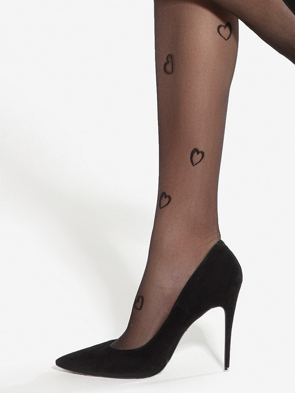 Gatta raštuotos pėdkelnės "Lovely 03 20 Den Black"