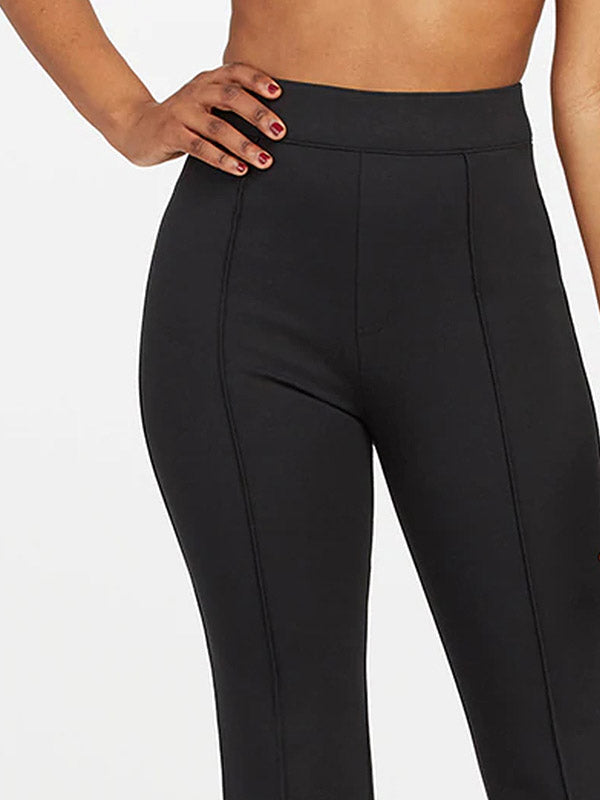 Spanx koreguojančios aukštinto juosmens kelnės "Perfect Pant Hi Rise Flare Black"