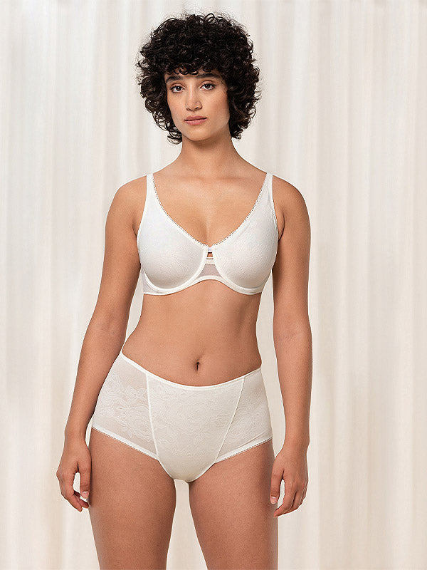 Triumph aukšto juosmens kelnaitės "Wild Rose Sensation Maxi White"