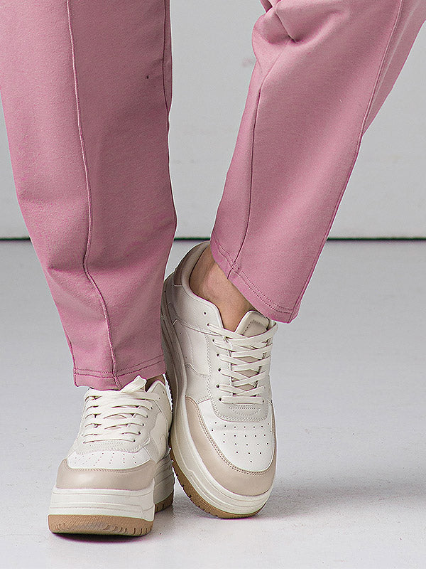 Lega medvilninės laisvalaikio kelnės "Alla Dusty Pink"