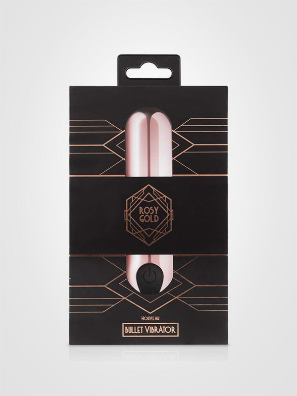 Rosy Gold intymių zonų masažuoklis "New Bullet Rose Gold"