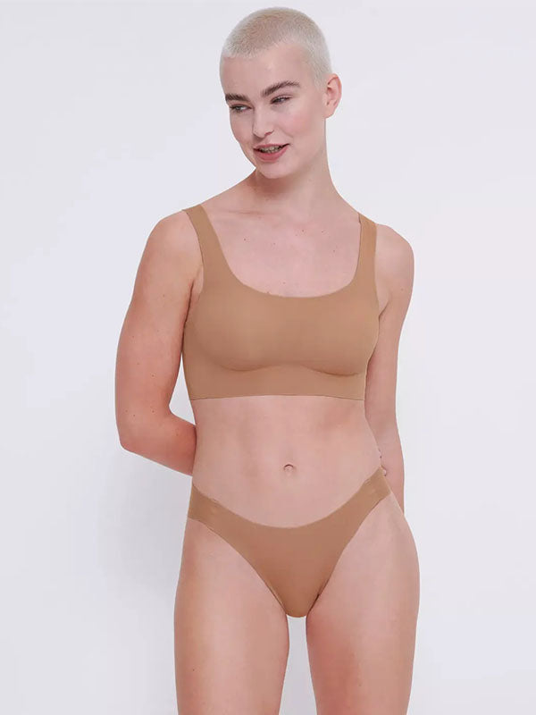 Sloggi lazeriu kirpta liemenėlė "Zero Feel 2.0 Top Nude"