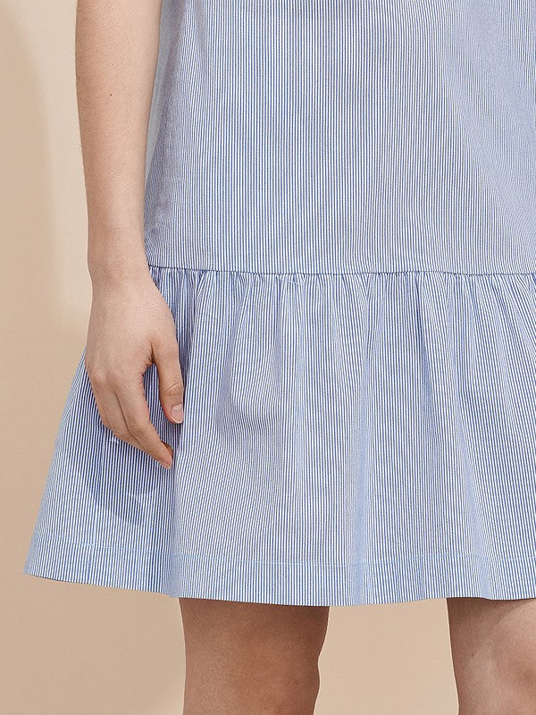 Atella viskozinė suknelė "Harper Light Blue Stripes"