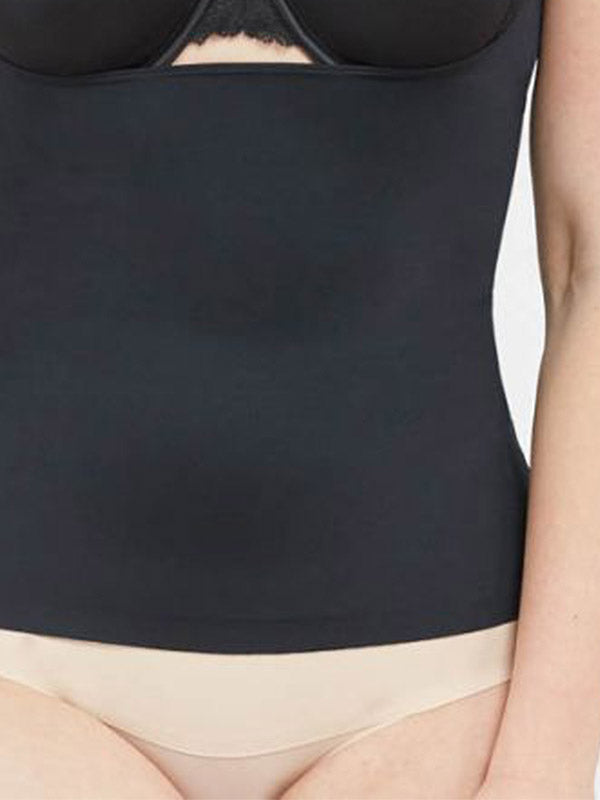 Spanx koreguojantys marškinėliai atvira krūtine "Suit Your Fancy Open-Bust Black"