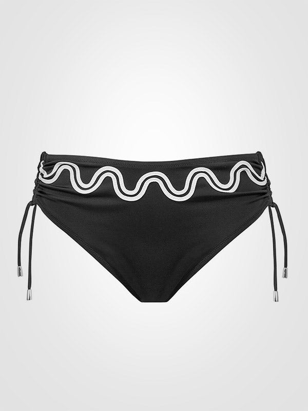 Lidea bikini maudymosi kostiumėlis su lankeliais "Stromboli 2 Black - White"