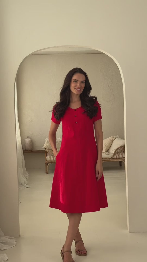 Įkelti vaizdo įrašą: liemenuota lininė suknelė