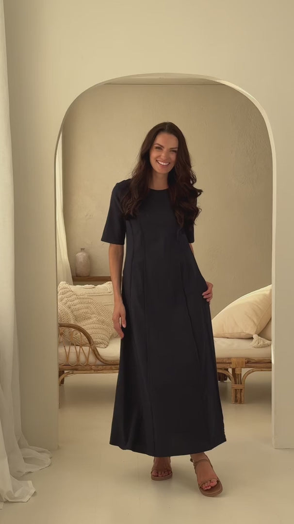 Загрузить видео: elegantiška lininė suknelė