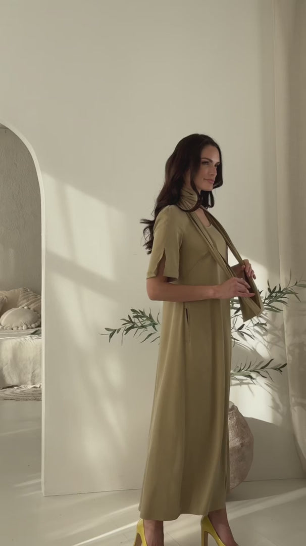 Įkelti vaizdo įrašą: elegantiška suknelė kasdienai