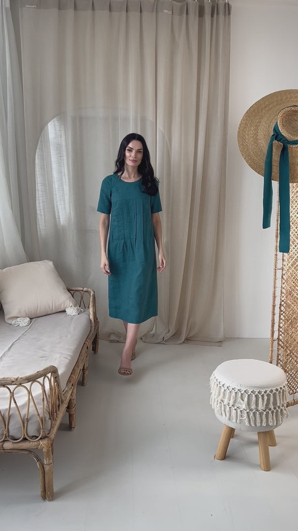 Load video: lininė suknelė kelionėms