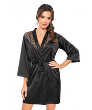 atlasinis moteriškas chalatas