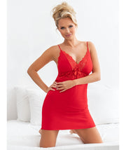 raudoni naktiniai su nėriniais