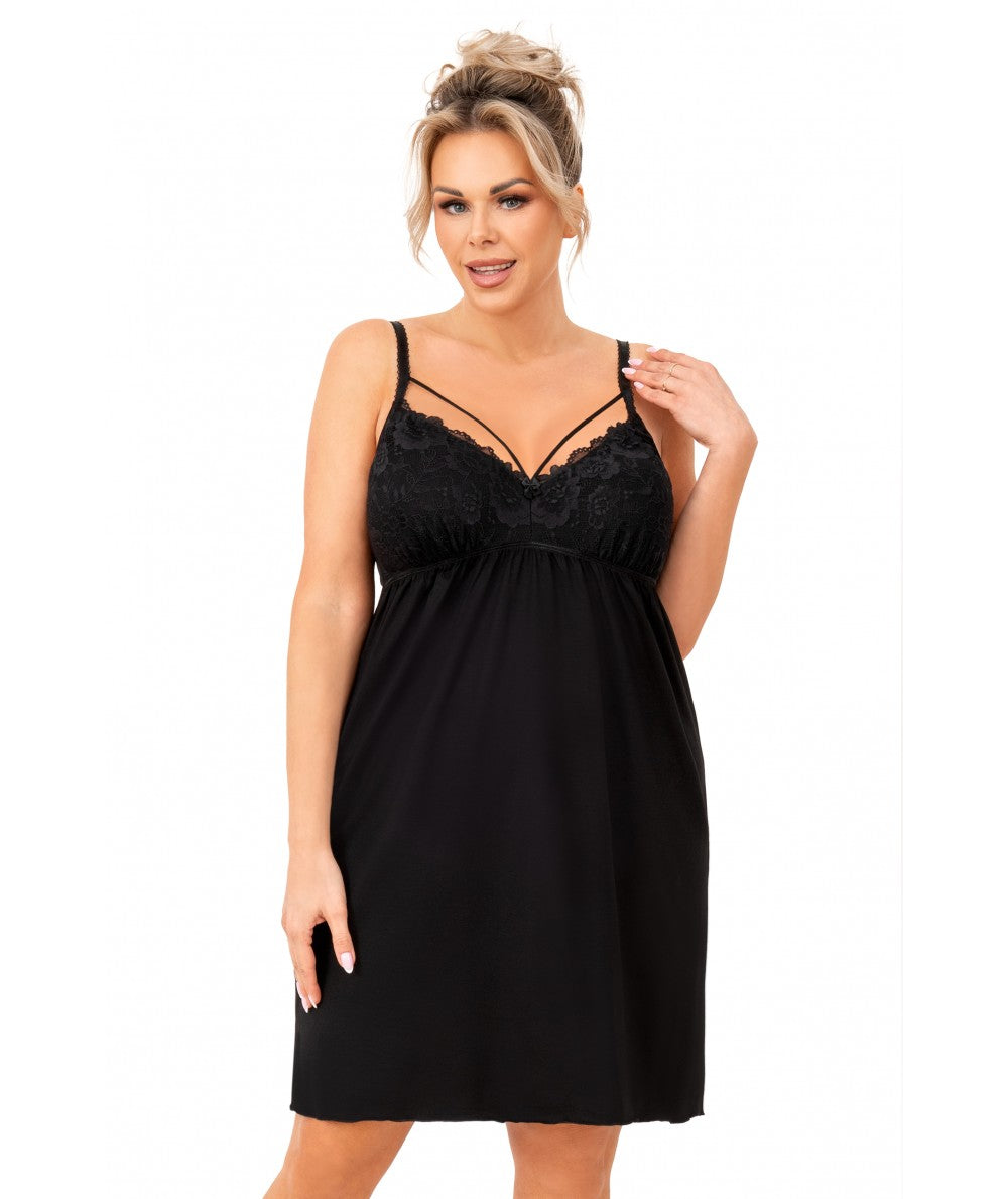 Donna viskoziniai naktiniai su nėriniais 