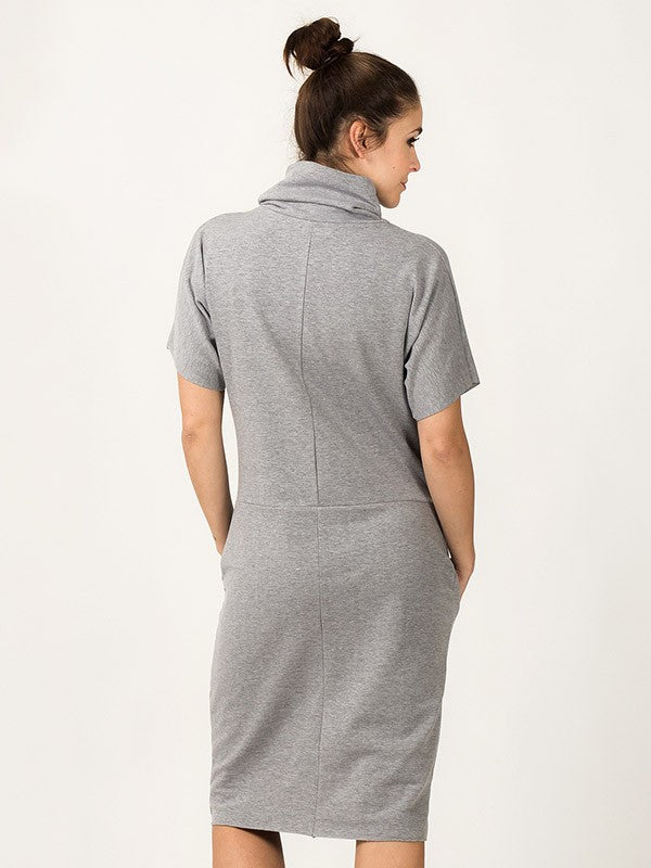 Tessita medvilninė suknelė "Raina Light Grey"